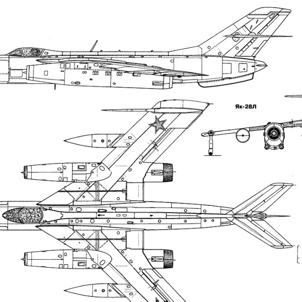 8.Як-28Л. Схема.