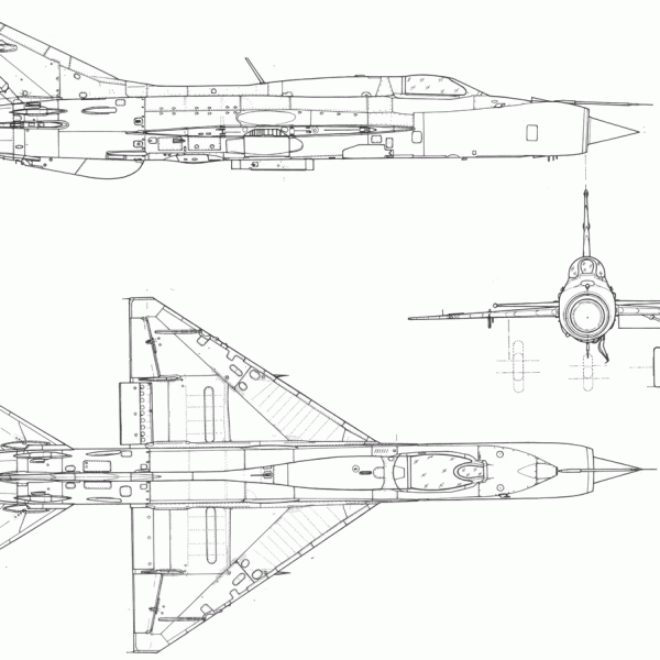 9.МиГ-21ПФ. Схема.