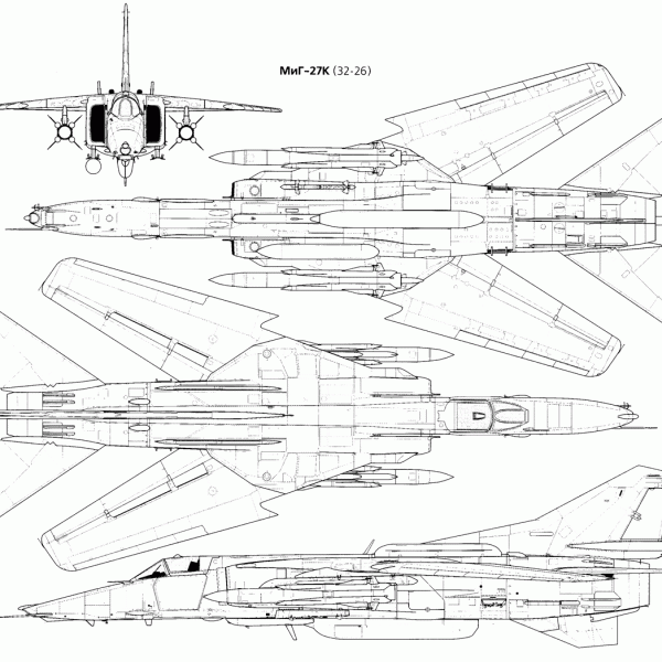 9.МиГ-27К. Схема.