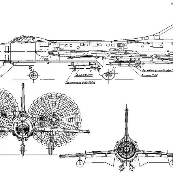 9.Су-7БМ. Схема.