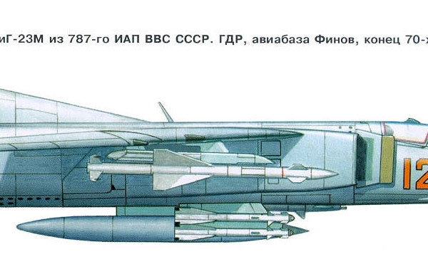 9а.МиГ-23М ВВС СССР. Рисунок.
