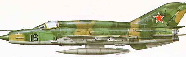 МиГ-21СМТ ВВС СССР. Рисунок.
