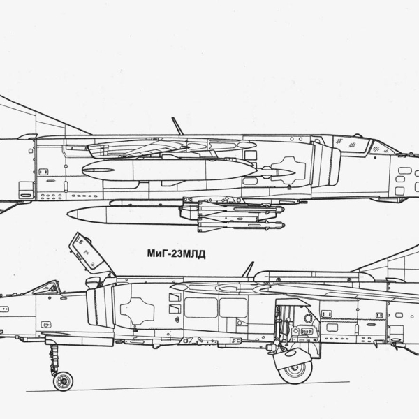 МиГ-23МЛД. Схема 1.