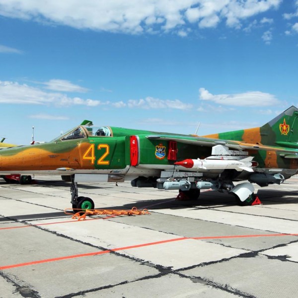 МиГ-27Д ВВС Казахстана на стоянке.