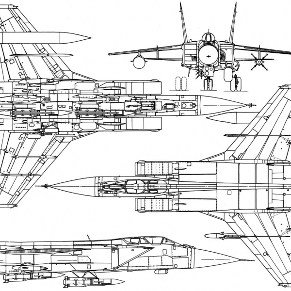 МиГ-31 первых серий. Схема 2