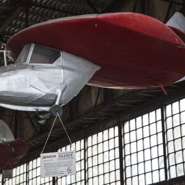 Планер Дископлан-1 в музее ВВС Монино.