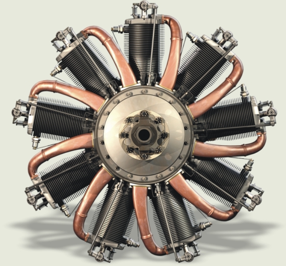 1.Двигатель Le Rhone 9C