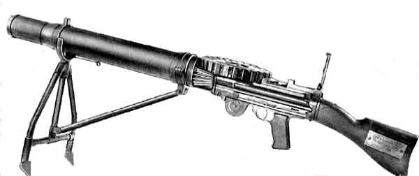 1.Пехотный вариант пулемета Lewis.