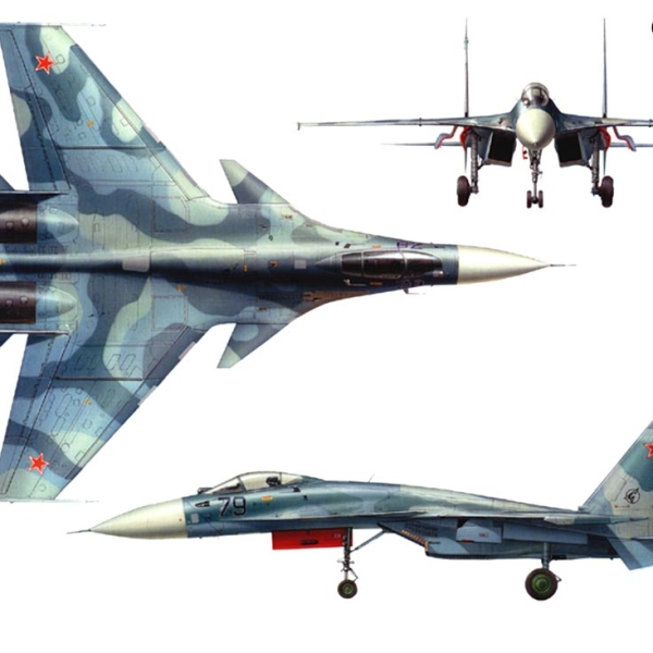 14.Проекции Су-33. Рисунок.