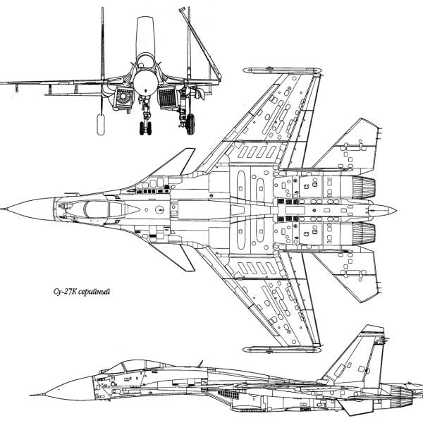 15.Су-27К. Схема 1.