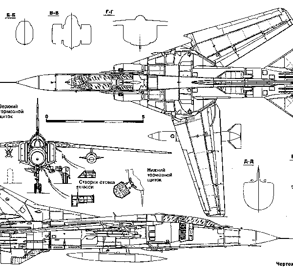 16.МиГ-23УБ. Схема.