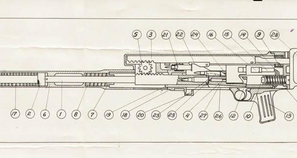 2.Пулемет СН. Схема.