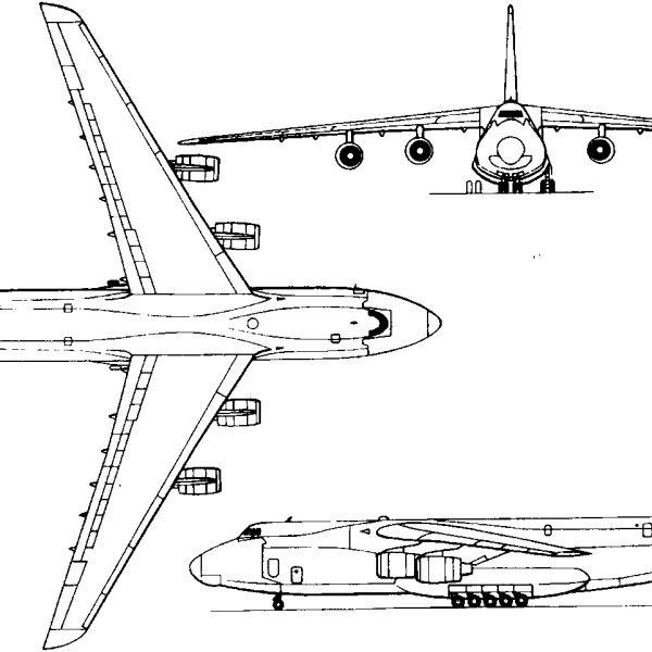 21.Ан-124. Схема.