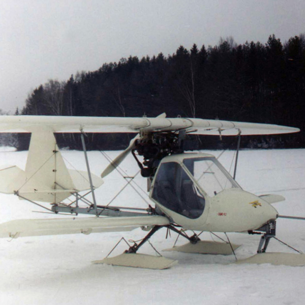3.Авиатика-МАИ-890У на лыжном шасси.