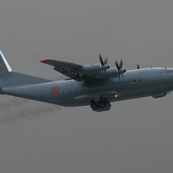 4.Ан-12ПП ВВС Казахстана на взлете.