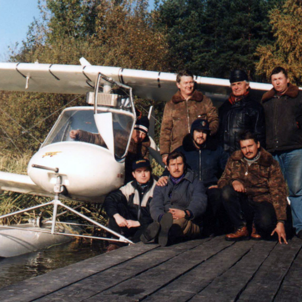 4.Испытания самолета Авиатика–МАИ–890У на поплавковом шасси, 1998 г.