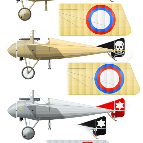 6а.Morane-Saulnier N РИВФ. Рисунок.