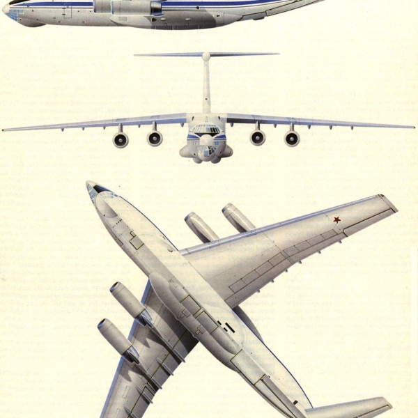 6б.Проекции Ил-76. Рисунок.