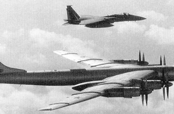 8.Ту-142М и американский F-15.