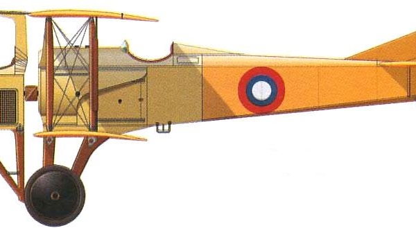 9а.SPAD SA.1.с пулеметом Vickers. Рисунок.