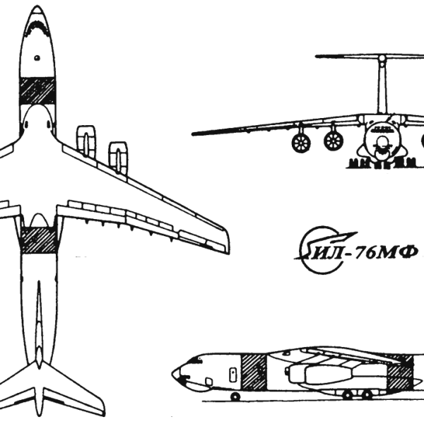 10.Ил-76МФ. Схема.