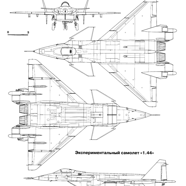 12.МиГ-1.44 (МФИ). Схема 1