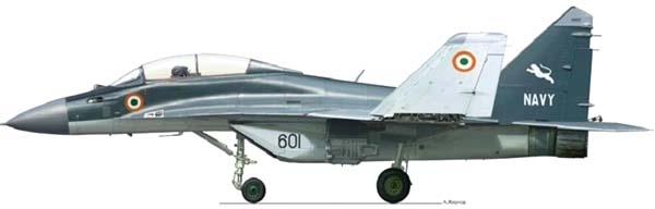12.МиГ-29КУБ ВМС Индии. Рисунок.