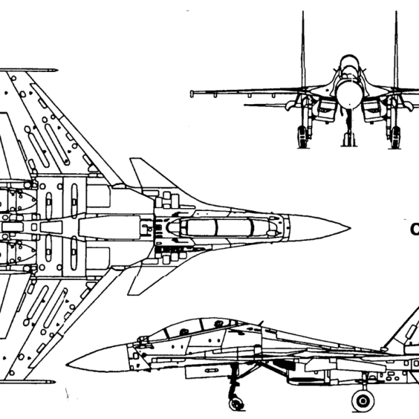 14.Су-30МК. Схема.