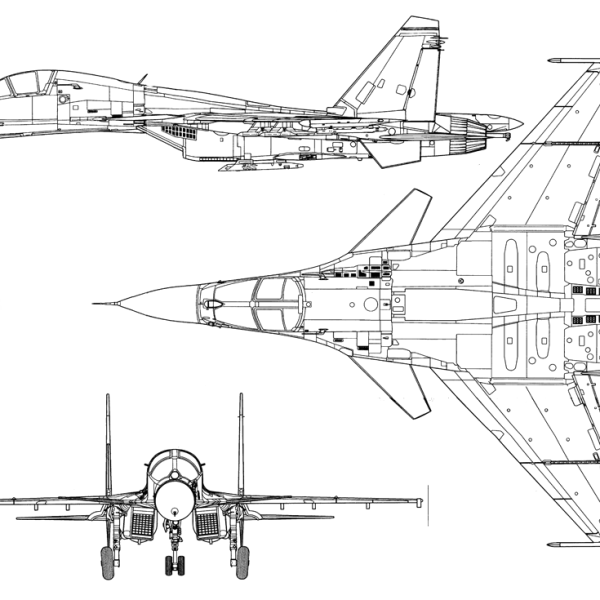 14.Су-33КУБ. Схема.