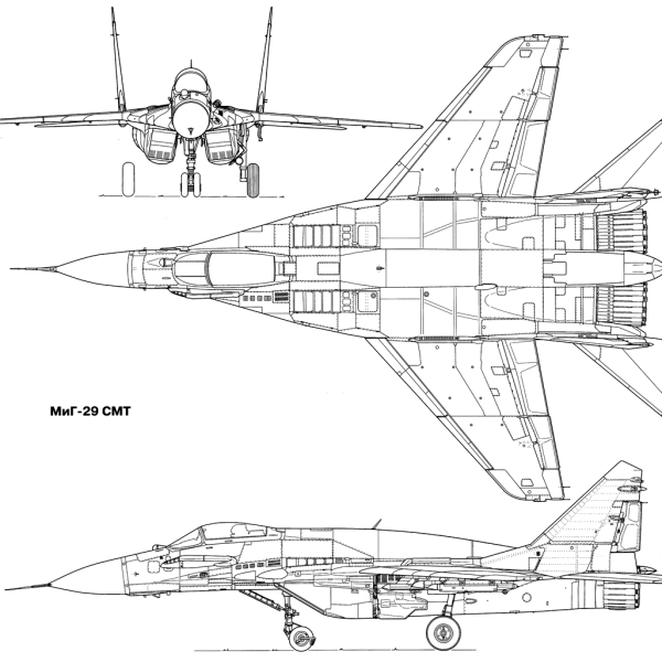 15.МиГ-29CМТ. Схема