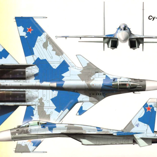 16.Проекции Су-35. Рисунок.