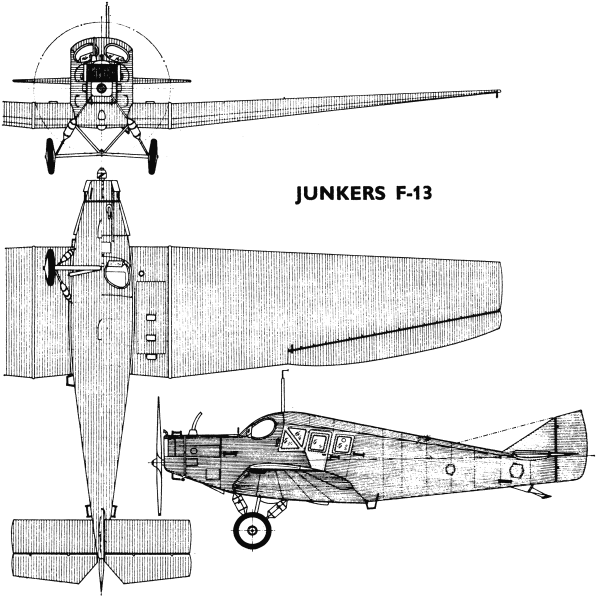 18.Junkers F-13. Схема.
