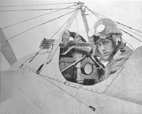 2.И.В.Смирнов в кабине своего истребителя Morane-Saulnier N.
