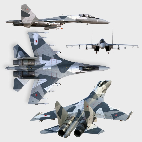 20.Проекции Су-35С. Рисунок.