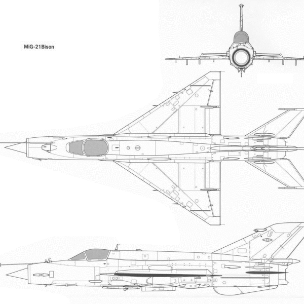 6.МиГ-21-93 (MiG-21 Bison). Схема.