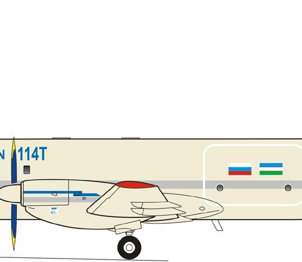7.Первый экземпляр Ил-114Т. Рисунок.