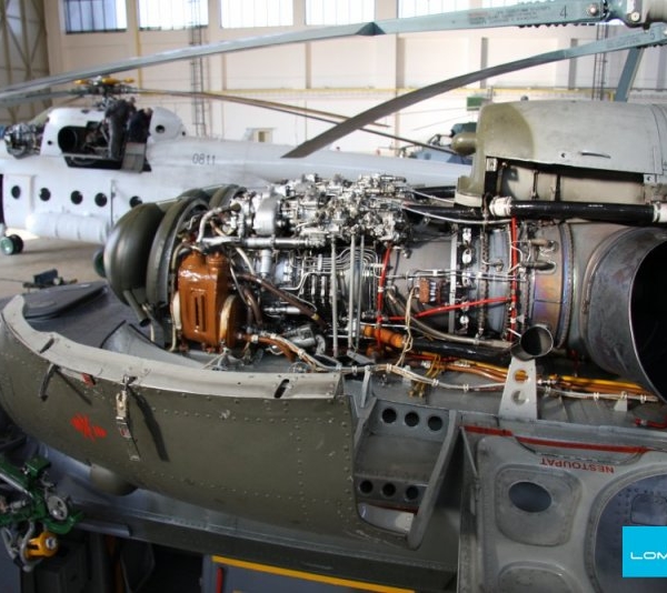 4.Двигатель ТВ3-117 на вертолете Ми-8.