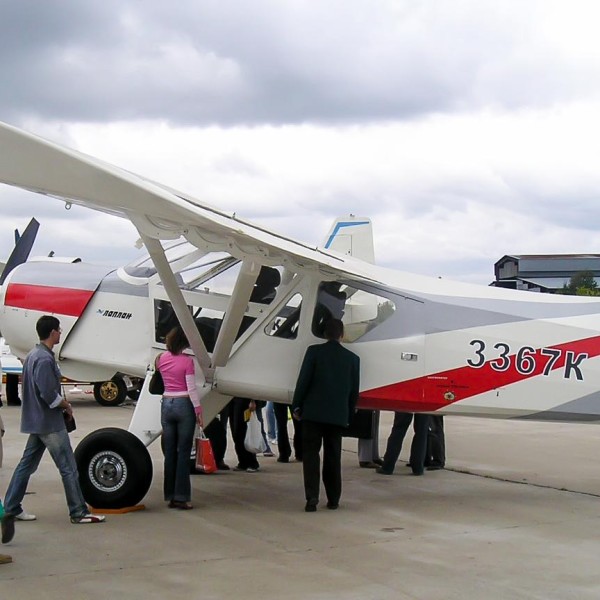 6.Самолет Л-451 на стоянке авиасалона МАКС-2005.