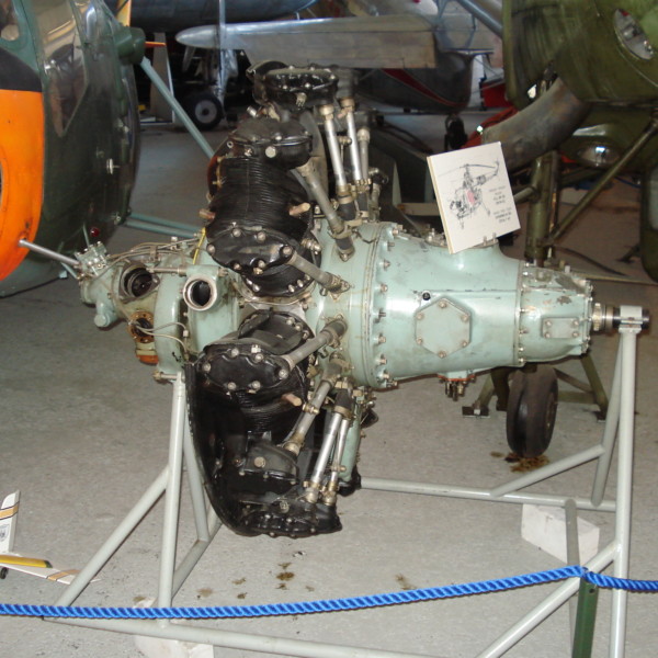 Двигатель АИ-26В в Финском музее авиации г.Вантаа.