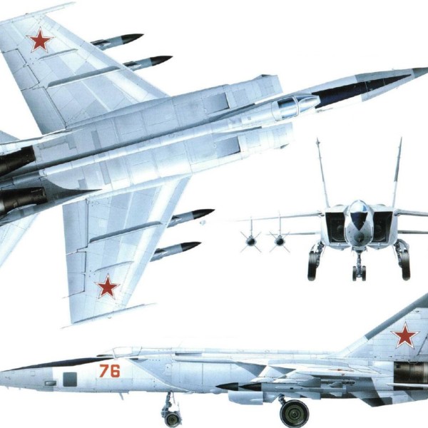 9.Проекции МиГ-25БМ. Рисунок.