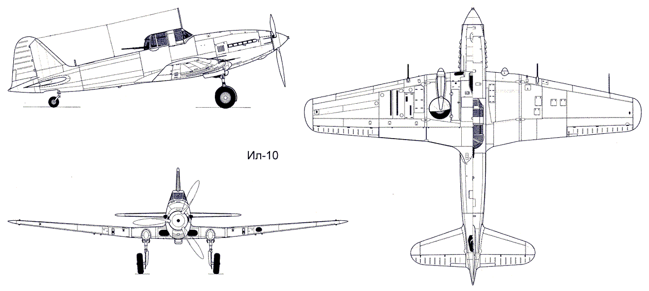 Штурмовик ил 10 чертежи